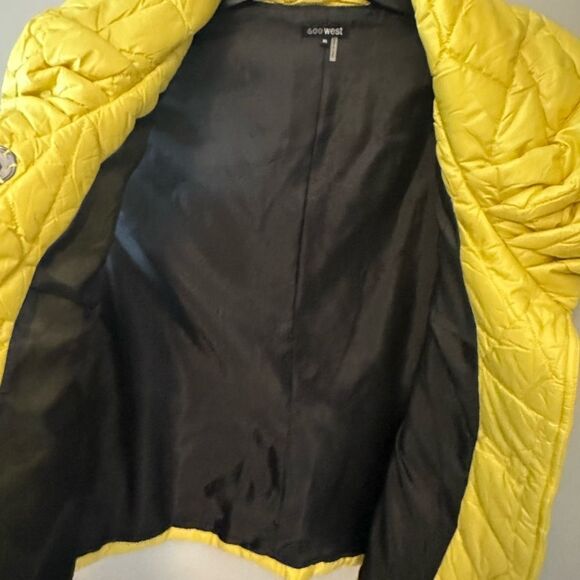 600 West Brand Yellow Quilted Puffy Vest XL - Picture 5 of 8